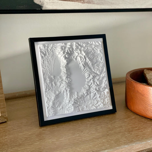 Lake Tahoe 3D Topographic Map