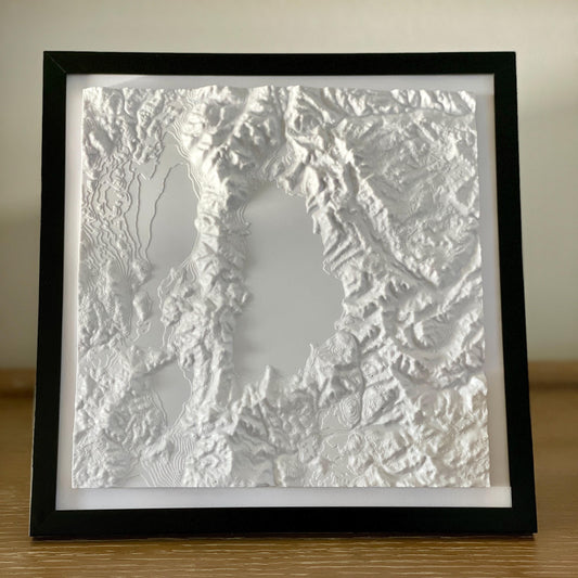 Lake Tahoe 3D Topographic Map