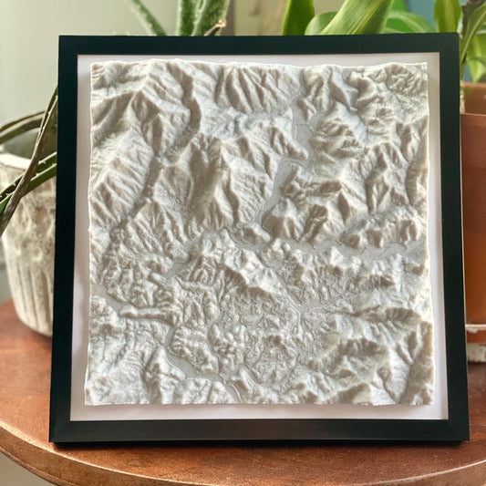 Cherokee 3D Topographic Map